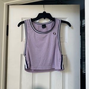 Champion Lavender Crop and Short Short Basketball Outfit sz XS